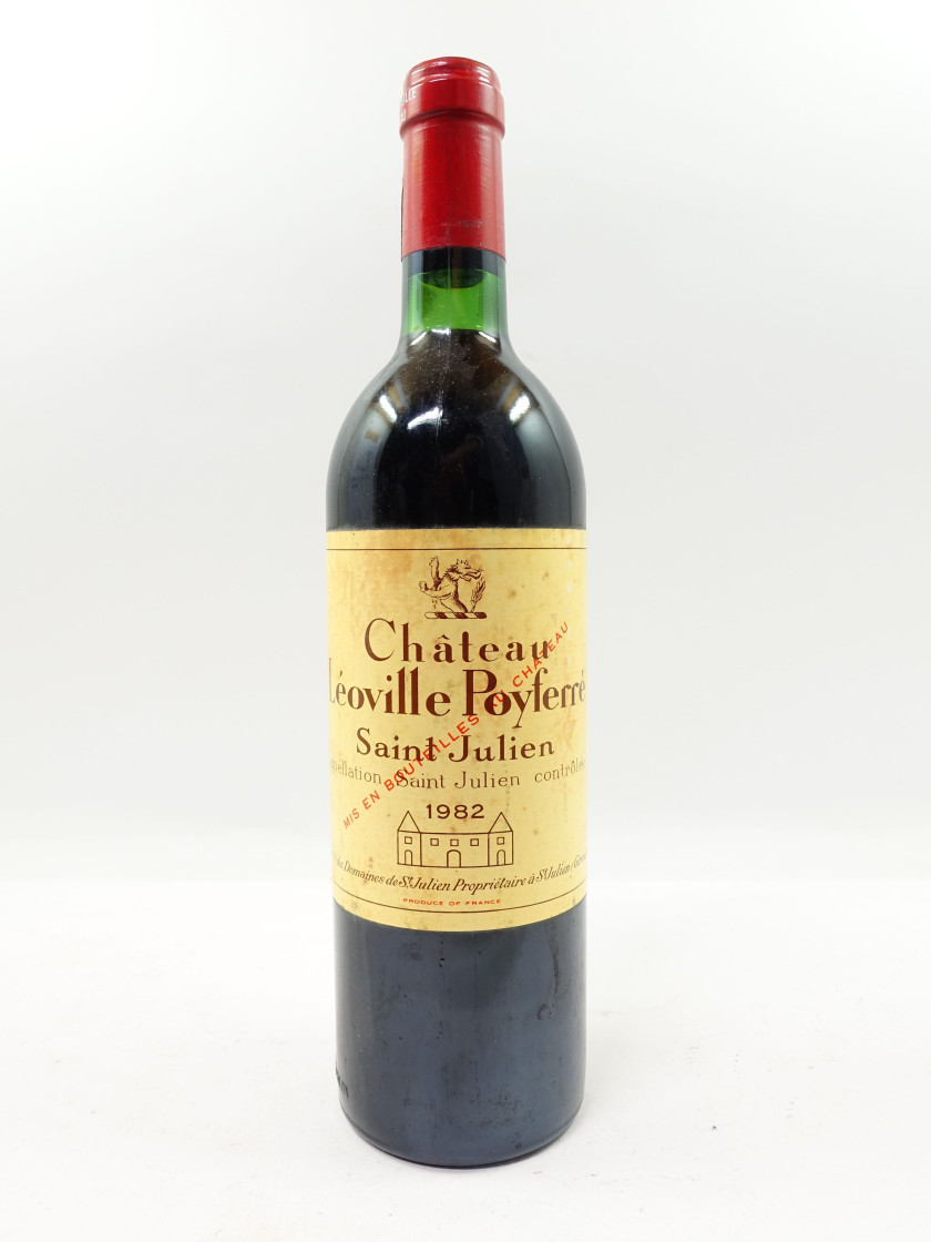 1 bouteille CHÂTEAU LEOVILLE POYFERRE 1982 2è GC Saint Julien (base goulot