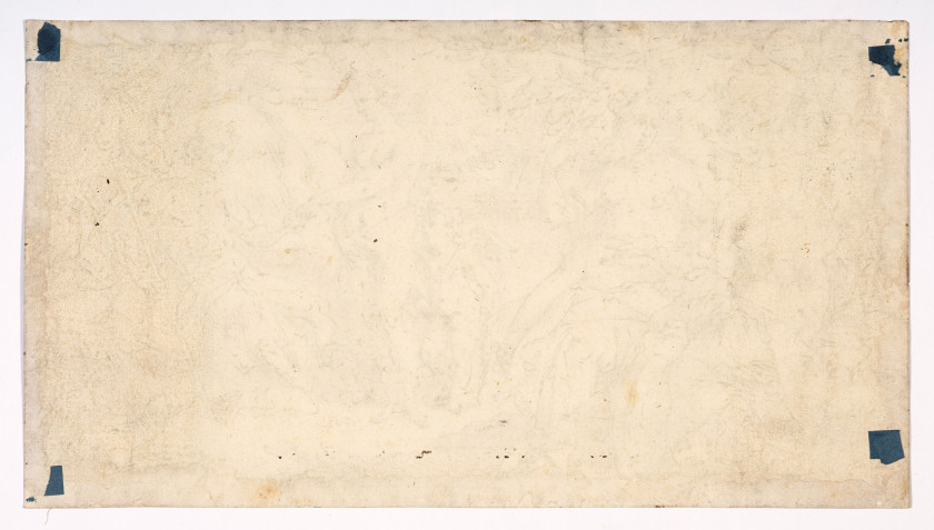 Hendrick de CLERCK Bruxelles, vers 1570 - 1630 Le Jugement de Pâris Plume et encre noire, lavis brun sur traits de crayon noir