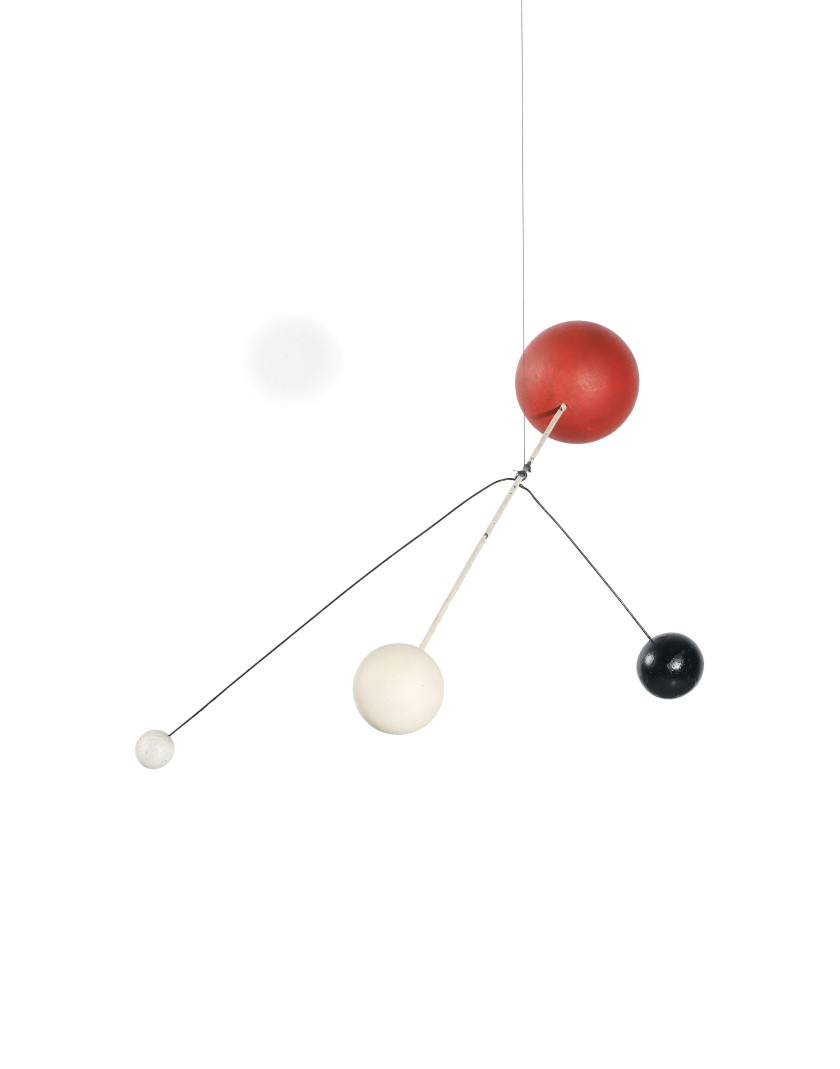 Alexander CALDER (1898 - 1976) Mobile - Circa 1933 Métal et bois peints