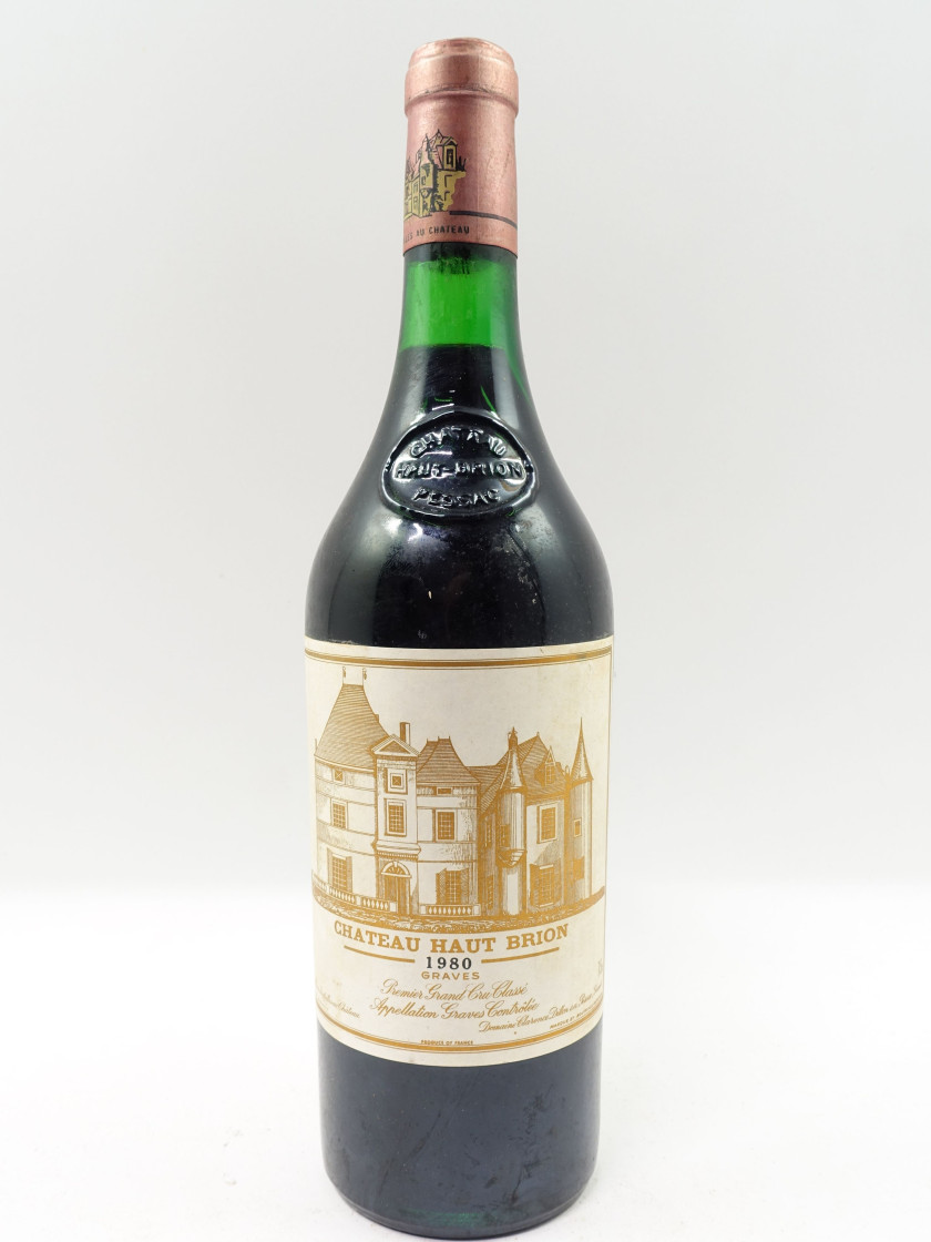 1 bouteille CHÂTEAU HAUT BRION 1980 1er GC Pessac Léognan (étiquette fanée