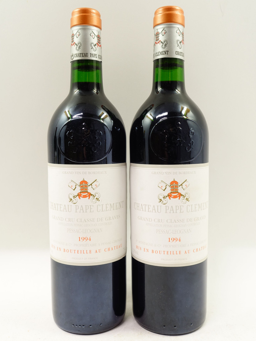 2 bouteilles CHÂTEAU PAPE CLEMENT 1994 CC Pessac Léognan