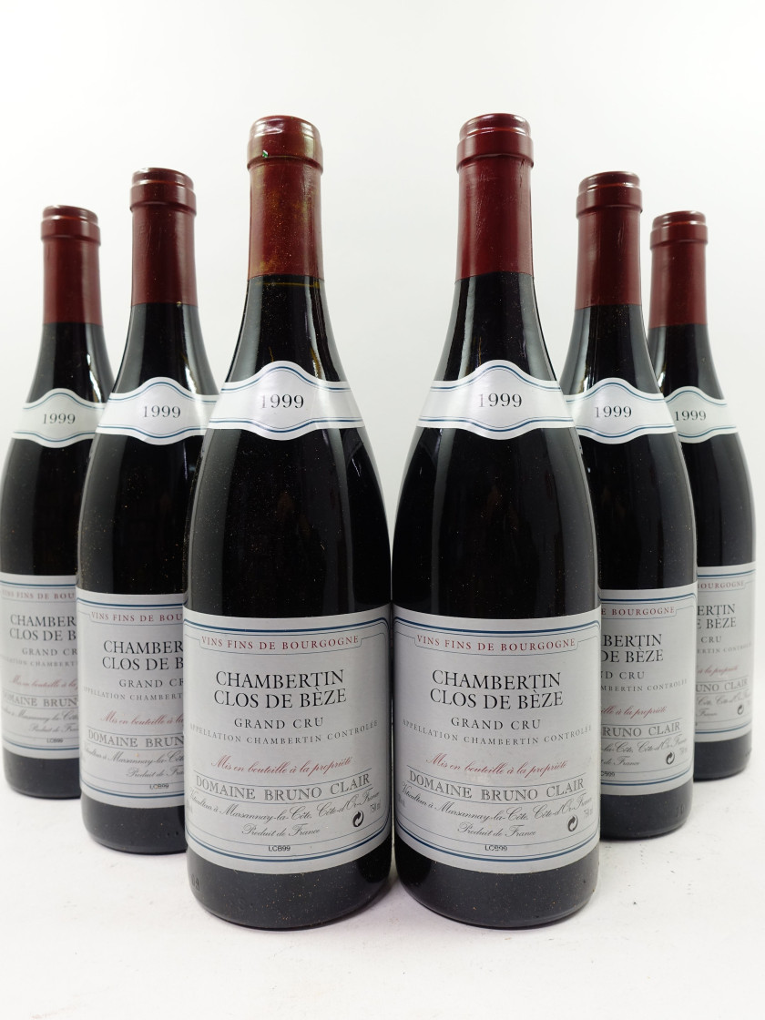 12 bouteilles CHAMBERTIN CLOS DE BEZE 1999 Grand Cru