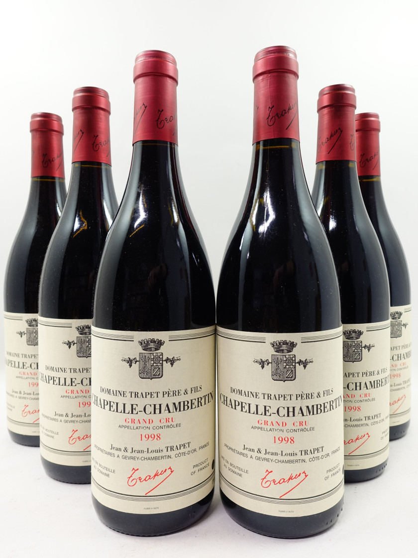 12 bouteilles CHAPELLE CHAMBERTIN 1998 Grand Cru