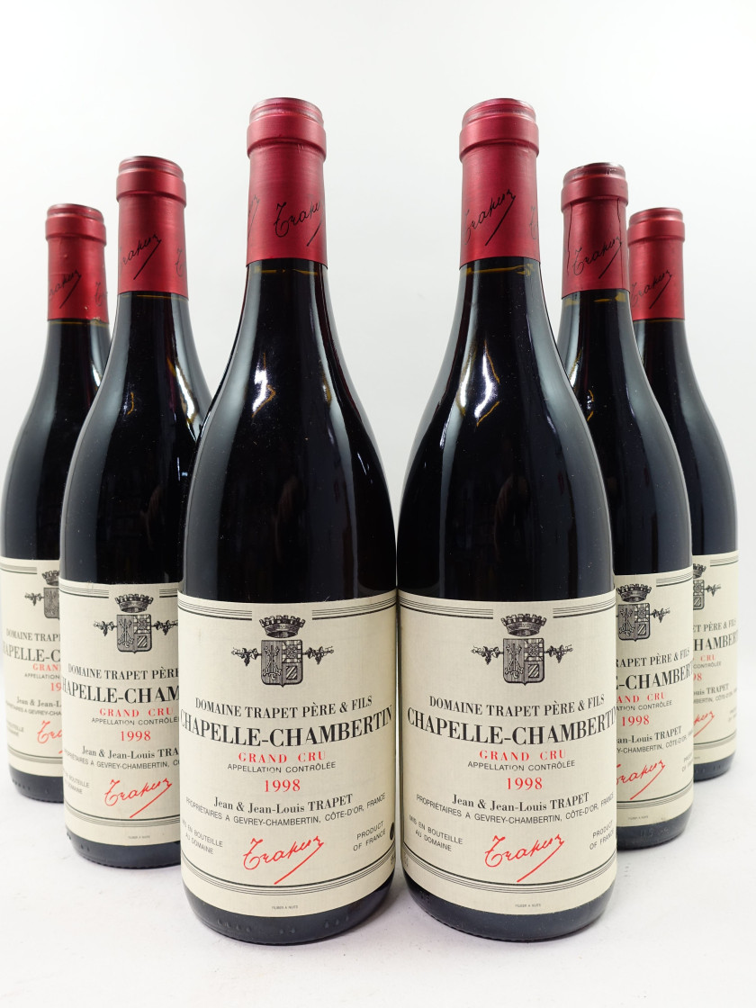 12 bouteilles CHAPELLE CHAMBERTIN 1998 Grand Cru