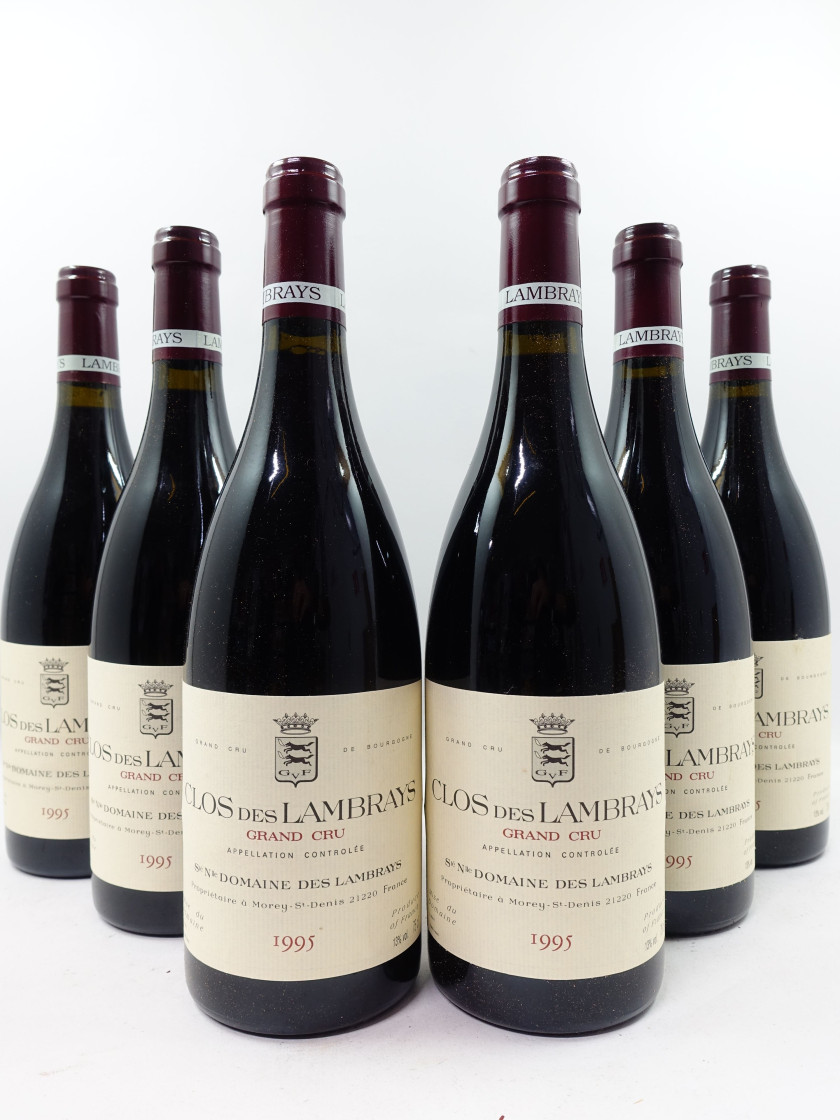 12 bouteilles CLOS DES LAMBRAYS 1995 Grand Cru