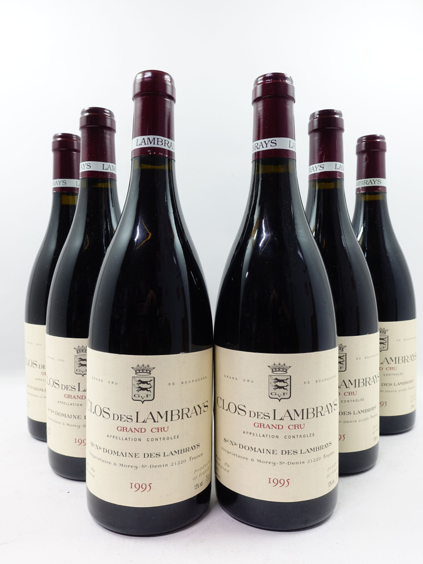 12 bouteilles CLOS DES LAMBRAYS 1995 Grand Cru