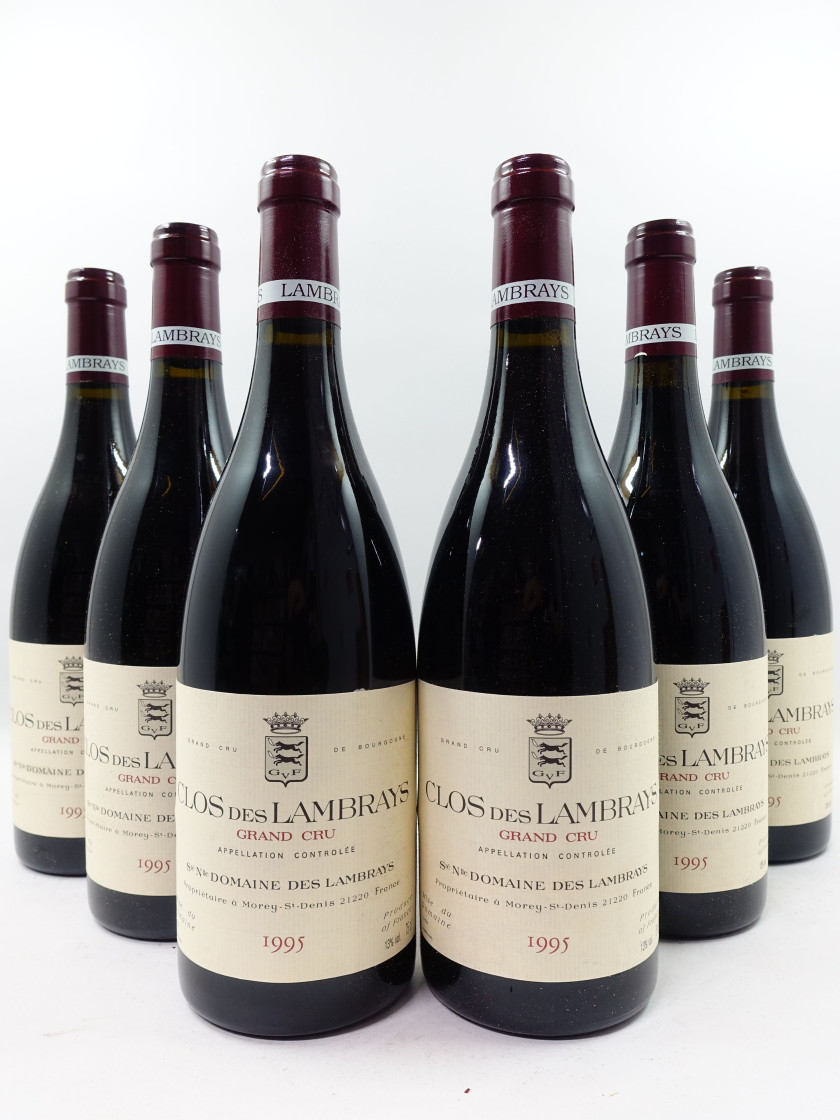 12 bouteilles CLOS DES LAMBRAYS 1995 Grand Cru