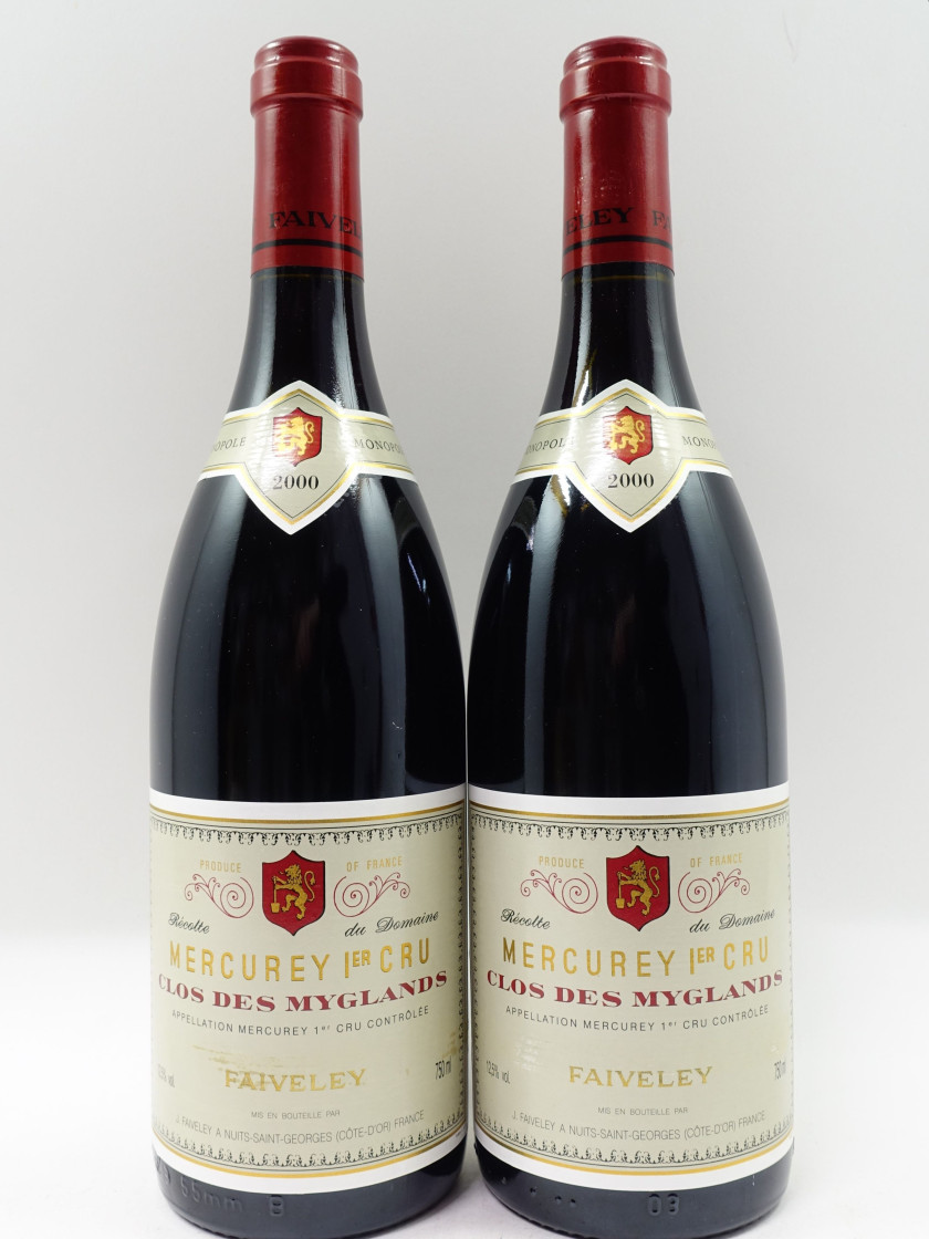 6 bouteilles MERCUREY 2000 1er cru Clos des Myglands