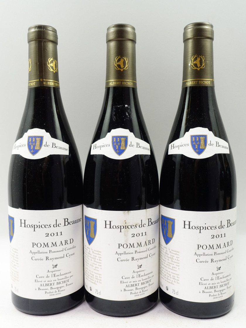 3 bouteilles POMMARD 2011 Hospices de Beaune