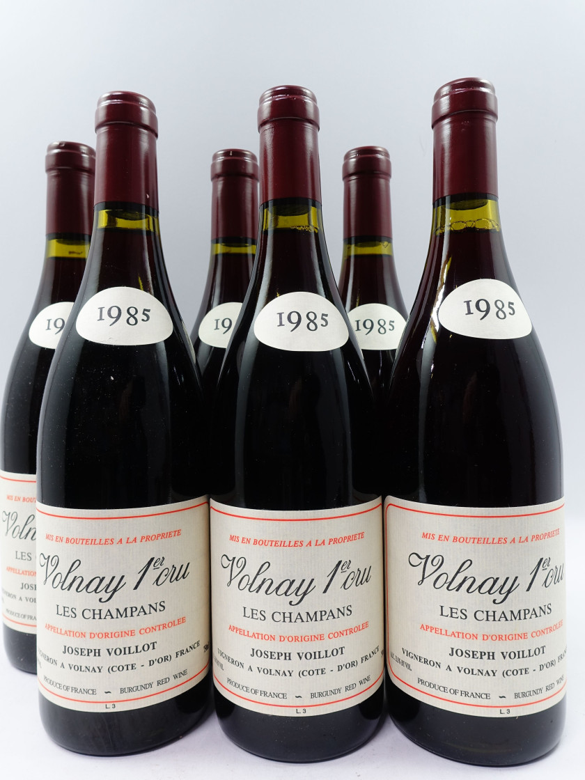 6 bouteilles VOLNAY 1985 1er cru Champans