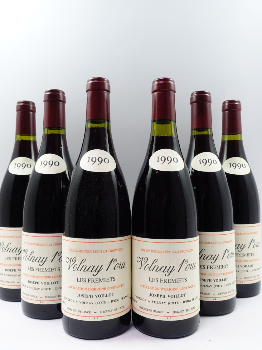 6 bouteilles VOLNAY 1990 1er cru les Fremiets