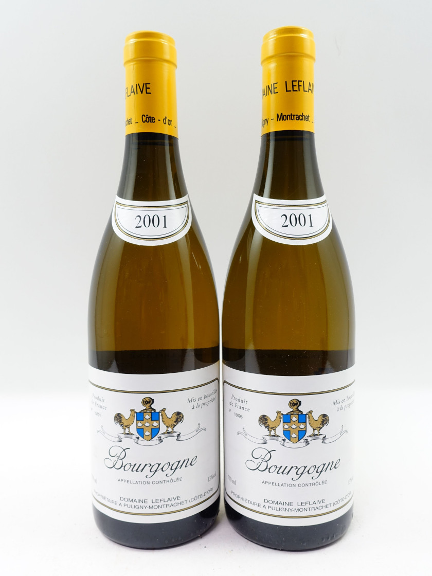 12 bouteilles BOURGOGNE BLANC 2001 Domaine Leflaive