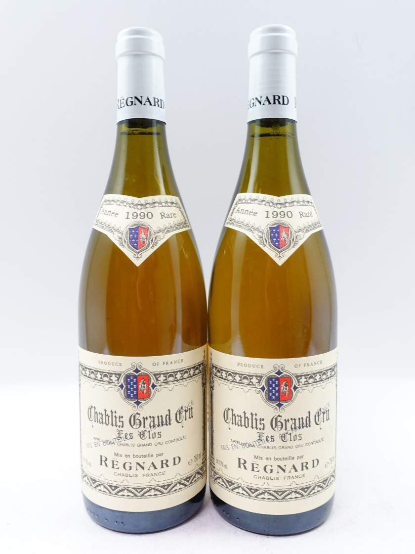 6 bouteilles CHABLIS 1990 Grand Cru Les Clos