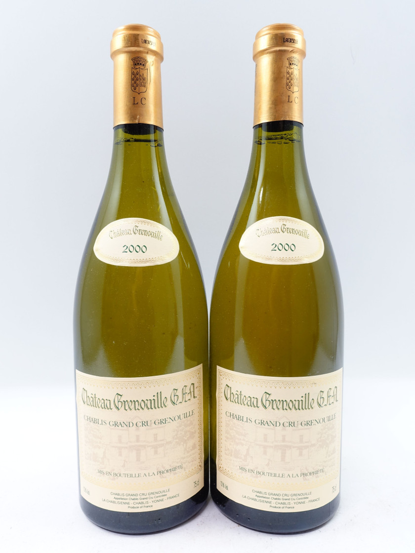 6 bouteilles CHABLIS 2000 Grand Cru Grenouille