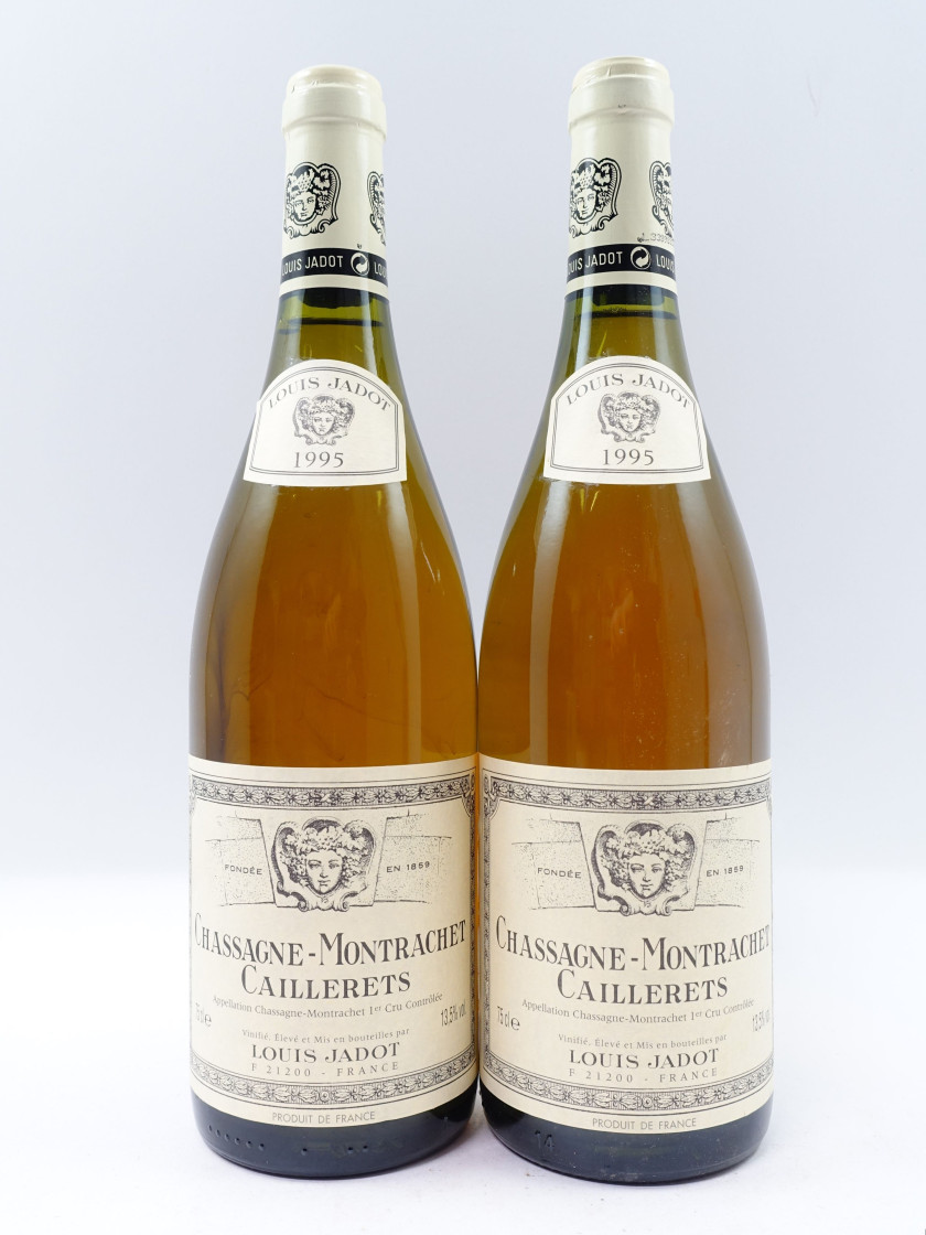 6 bouteilles CHASSAGNE MONTRACHET 1995 (blanc) 1er cru les Caillerets