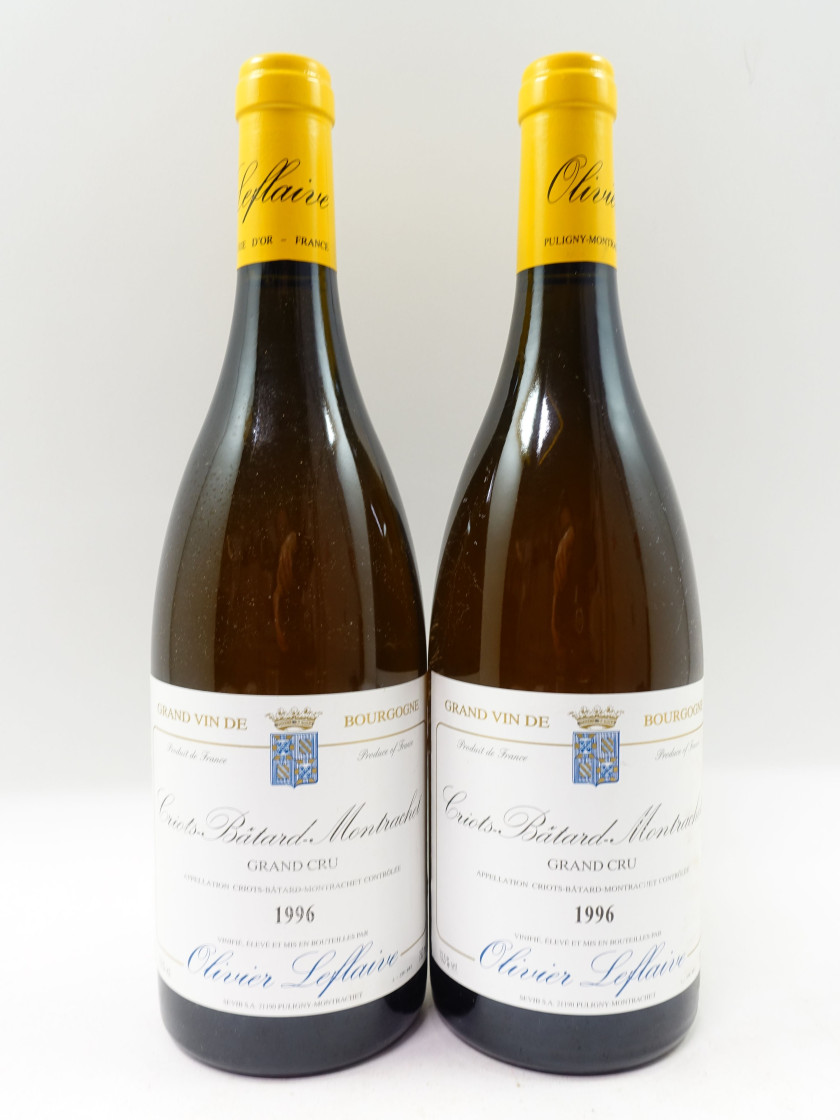 6 bouteilles CRIOTS BATARD MONTRACHET 1996 Grand Cru