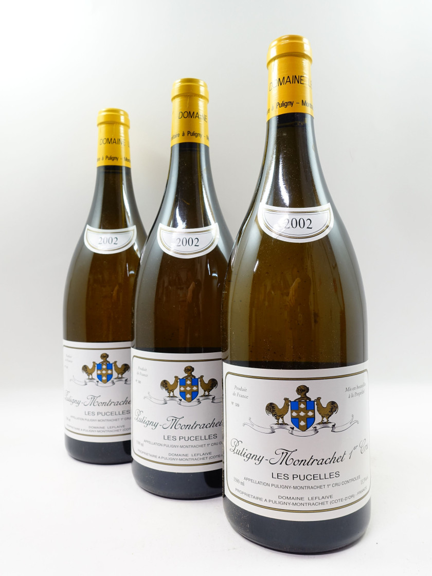 3 magnums PULIGNY MONTRACHET 2002 1er cru Pucelles