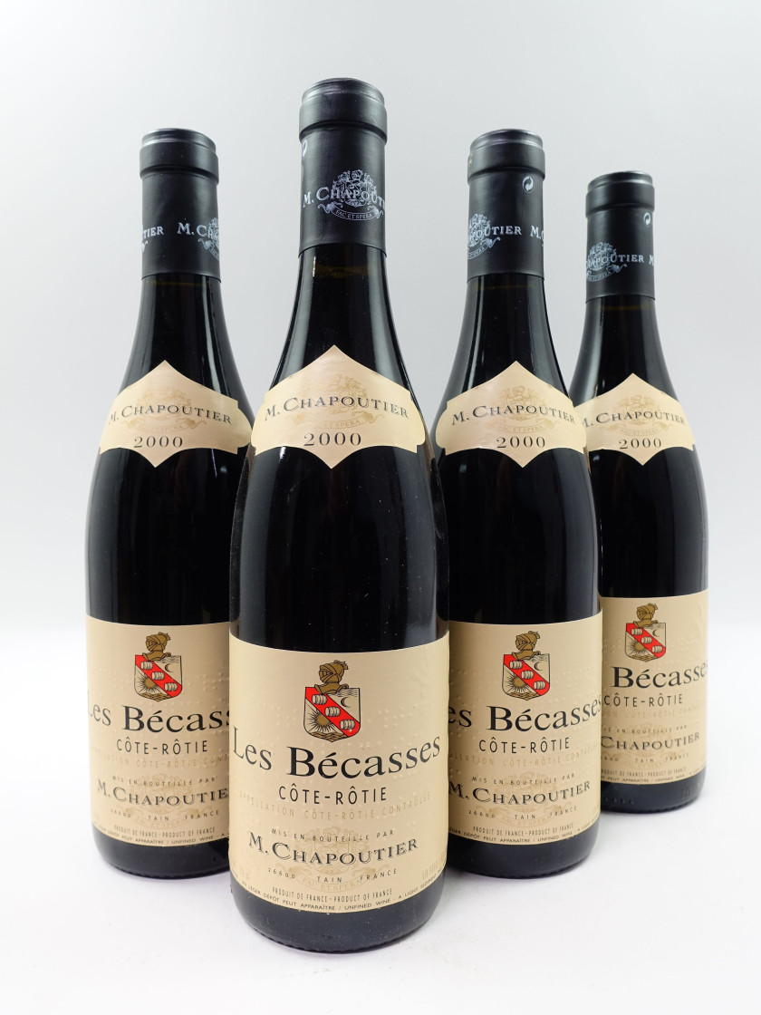 12 bouteilles COTE ROTIE 2000 Les Bécasses