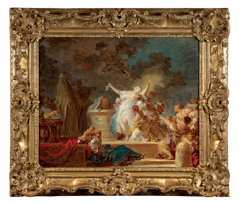 Jean-Honoré FRAGONARD Grasse, 1732 - Paris, 1806 Un sacrifice antique, dit Le sacrifice au Minotaure Toile