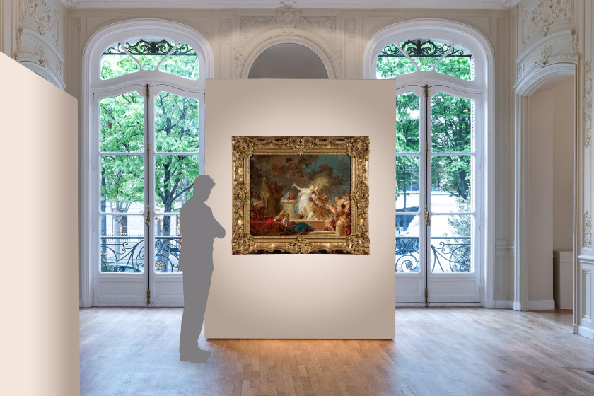 Jean-Honoré FRAGONARD Grasse, 1732 - Paris, 1806 Un sacrifice antique, dit Le sacrifice au Minotaure Toile