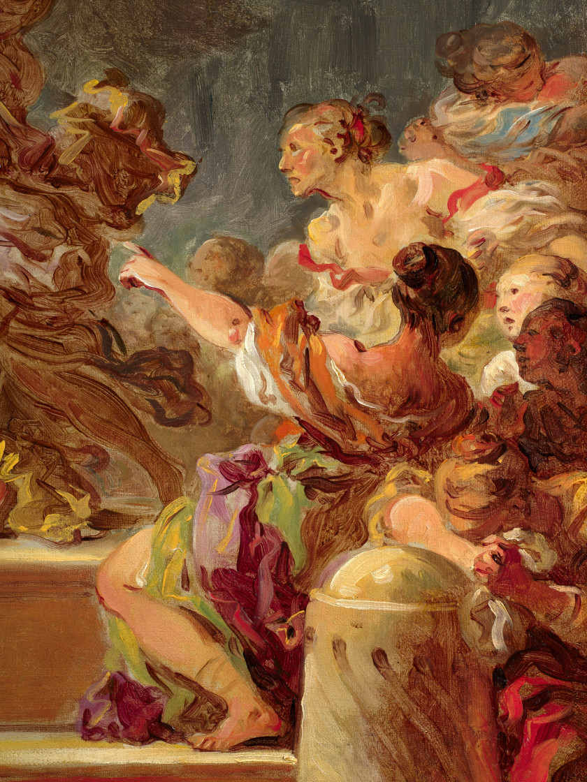 Jean-Honoré FRAGONARD Grasse, 1732 - Paris, 1806 Un sacrifice antique, dit Le sacrifice au Minotaure Toile