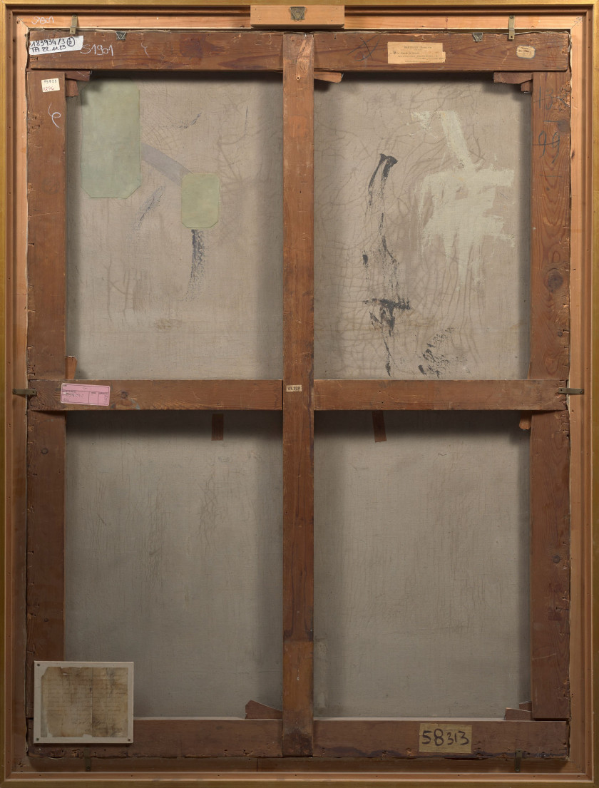 Hippolyte BERTEAUX Saint-Quentin, 1843 - Paris, 1926 "La fin de la journée" Huile sur toile (Toile d'origine)