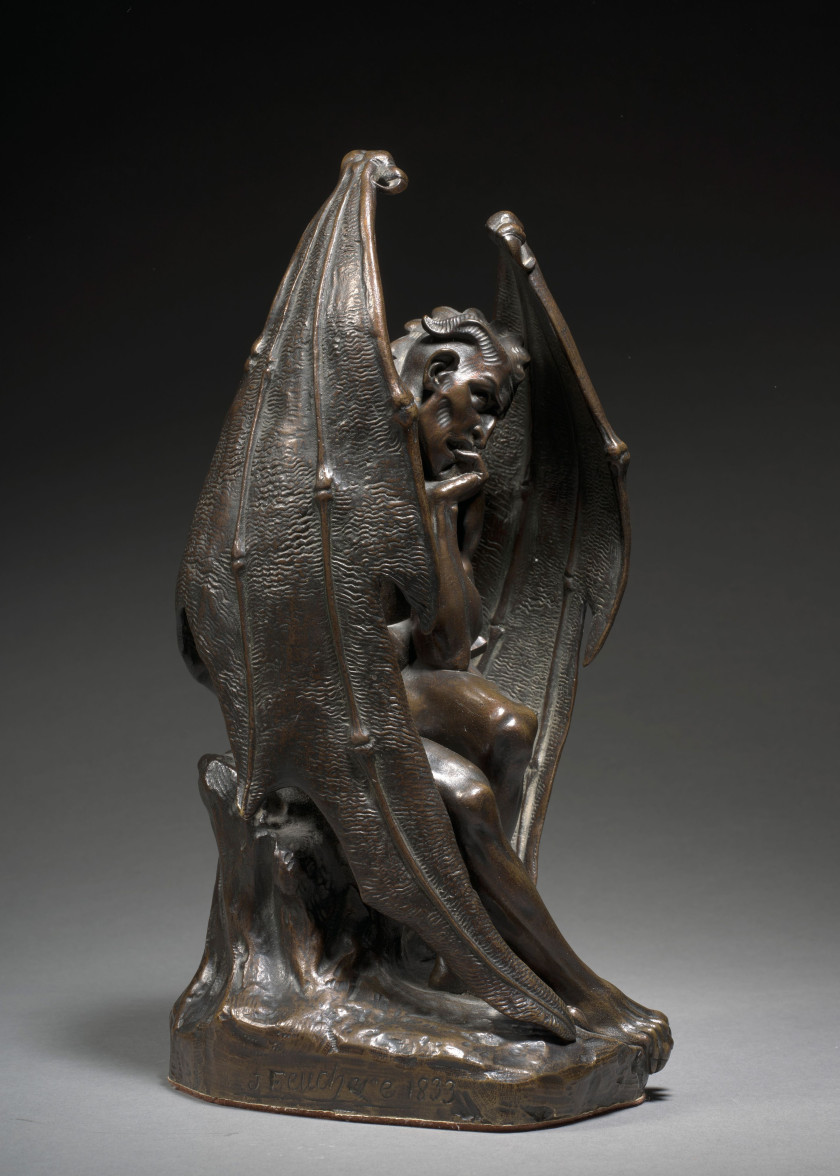 Jean-Jacques FEUCHERE Paris, 1807 - 1852 Satan Bronze à patine brune