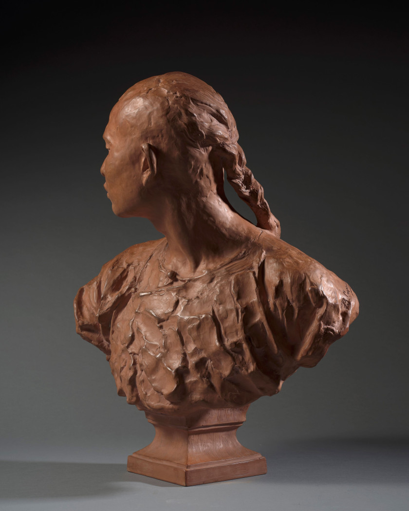 Jean-Baptiste CARPEAUX Valenciennes, 1827 - Courbevoie, 1875 Le Chinois Terre cuite, épreuve posthume