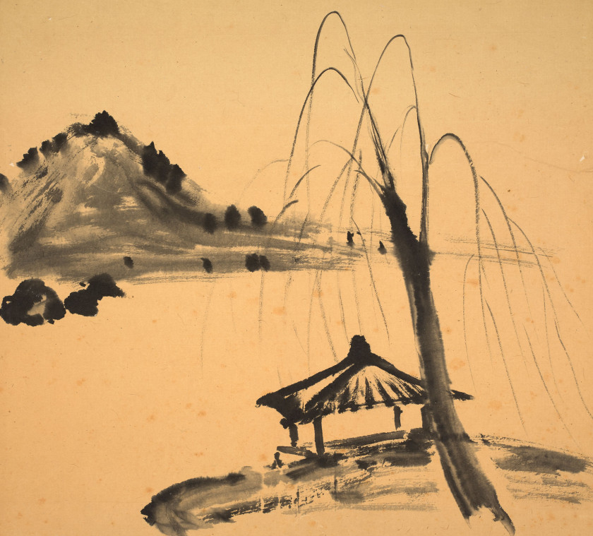 MA GONGYU (1890-1969) Douze peintures à l'encre sur papier