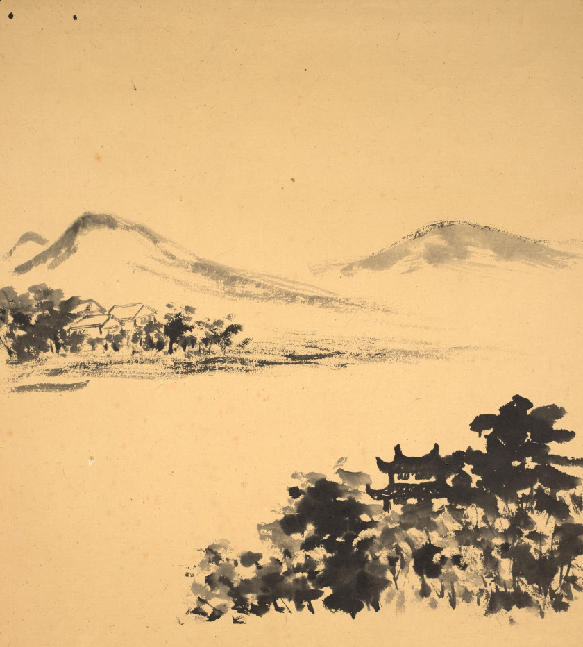 MA GONGYU (1890-1969) Douze peintures à l'encre sur papier