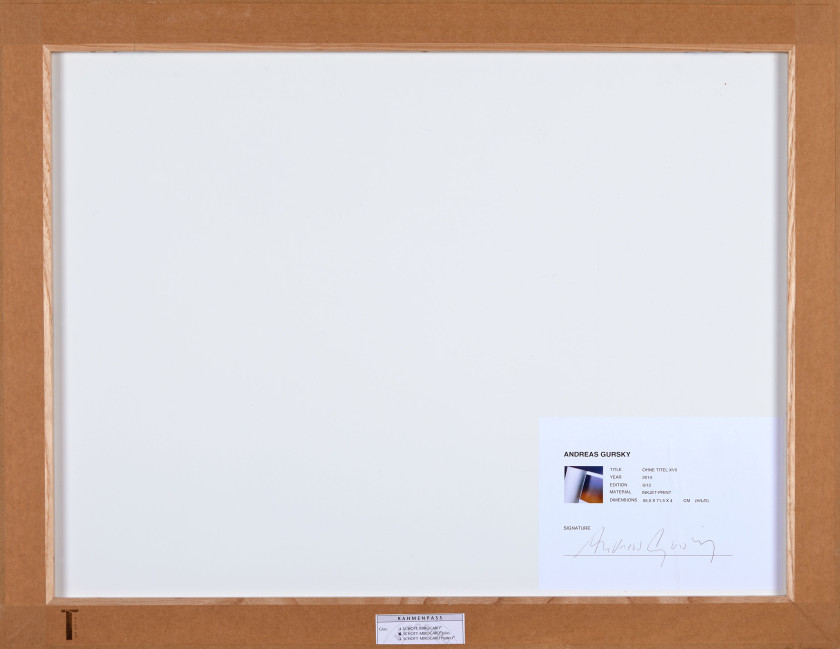 Andréas GURSKY (Allemand - Né en 1955) Ohne titel XVII - 2014 Tirage photographique par jet d'encre
