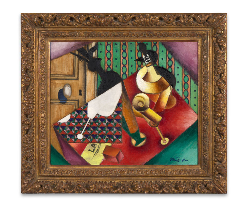 Jean METZINGER 1883- 1956 Nature morte - circa 1913-1914 Huile sur toile