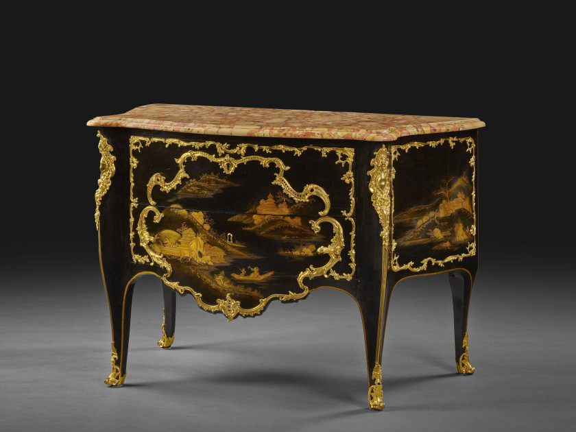 ¤ COMMODE D'ÉPOQUE LOUIS XV Attribuée à Mathieu Criaerd