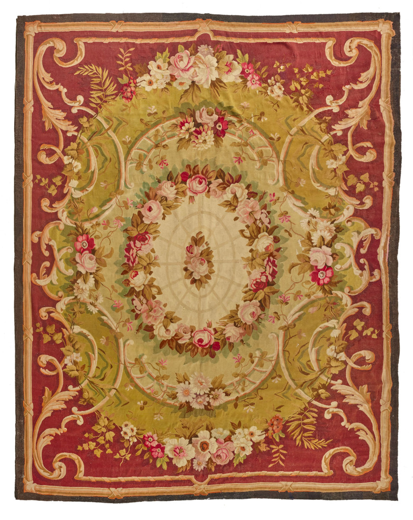 TAPIS D'AUBUSSON D'ÉPOQUE NAPOLÉON III