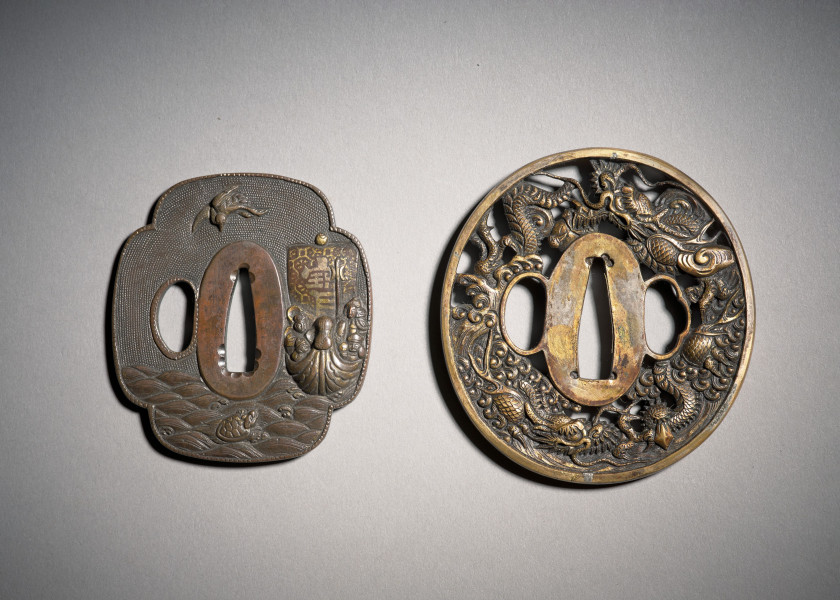 DEUX TSUBA, Japon, XIXe siècle et époque Meiji (1868-1912)