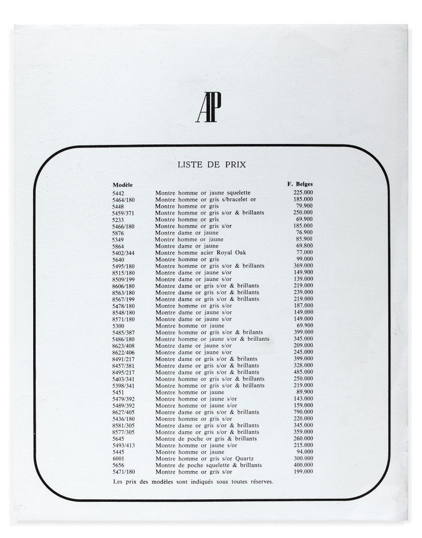 AUDEMARS PIGUET  "Lépine Squelette", ref. 5656BC, n° 154066 / 103747