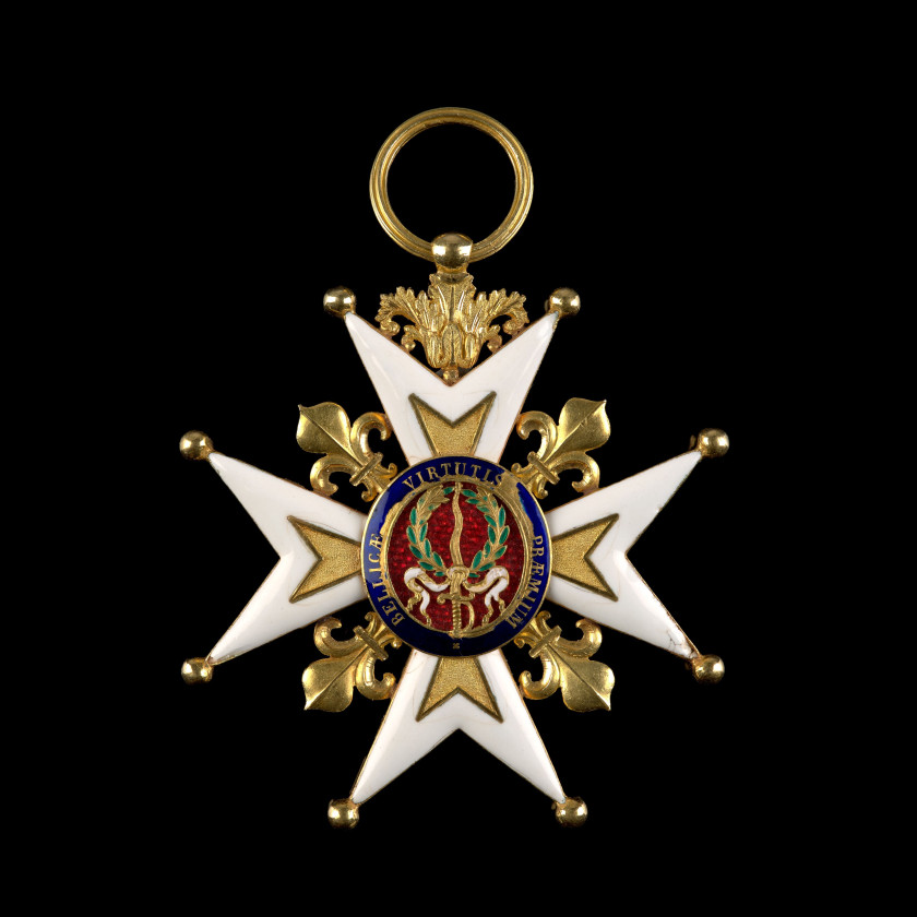 FRANCE ORDRE ROYAL ET MILITAIRE DE SAINT-LOUIS  Bijou de grand-croix ou de commandeur d'époque Restauration