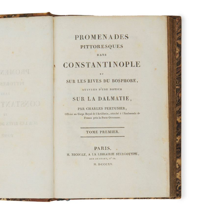 PERTUSIER (Charles)  Promenades pittoresques dans Constantinople et sur les rives du Bosphore, suivies d’une notice sur la Dalmatie....