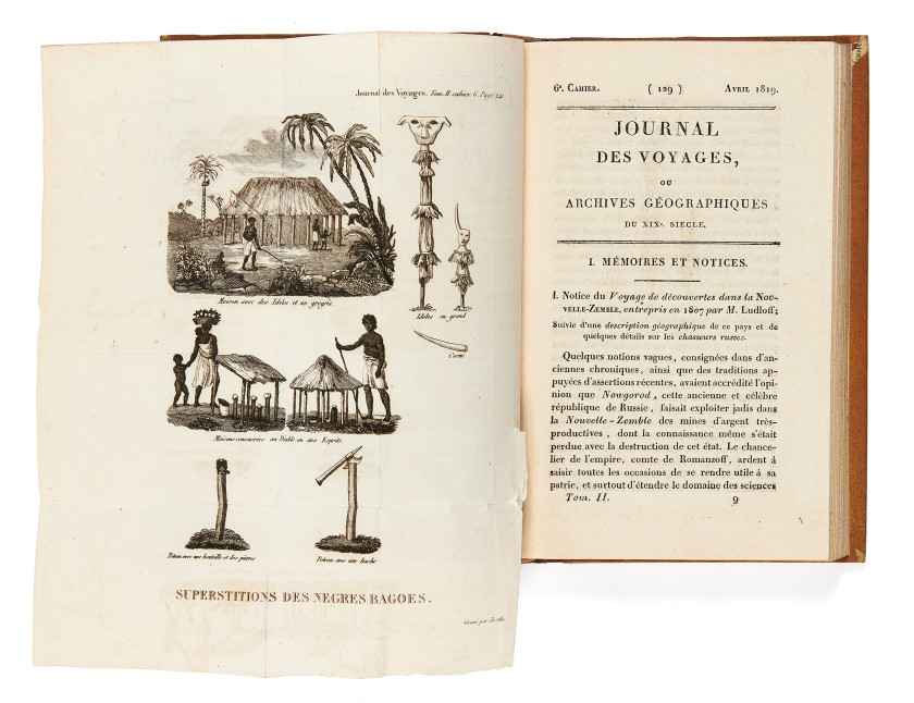 VERNEUR, FRIEVILLE  Journal des voyages, découvertes et navigations modernes, ou Archives géographiques du XIXe siècle.  Paris, Coln...