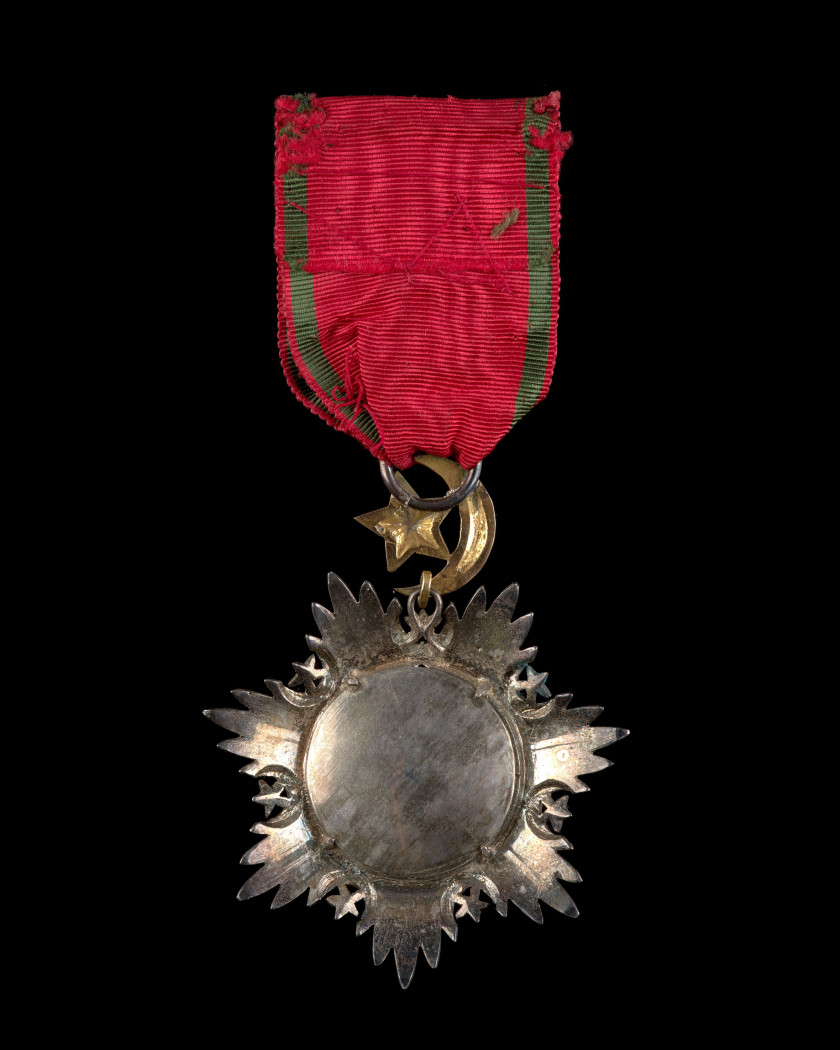 EMPIRE OTTOMAN  ORDRE DU MEDJIDIE  Étoile d'officier de Charles de Bonnières