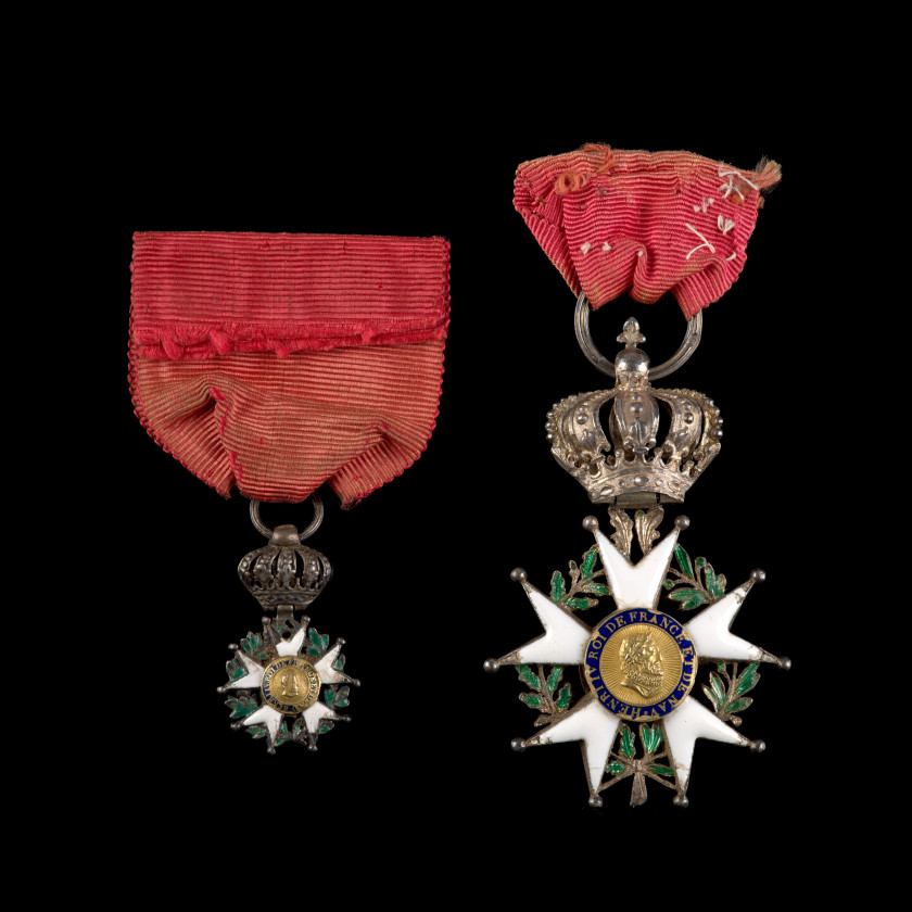 FRANCE  ORDRE DE LA LÉGION D'HONNEUR  Étoile de chevalier d'époque Restauration