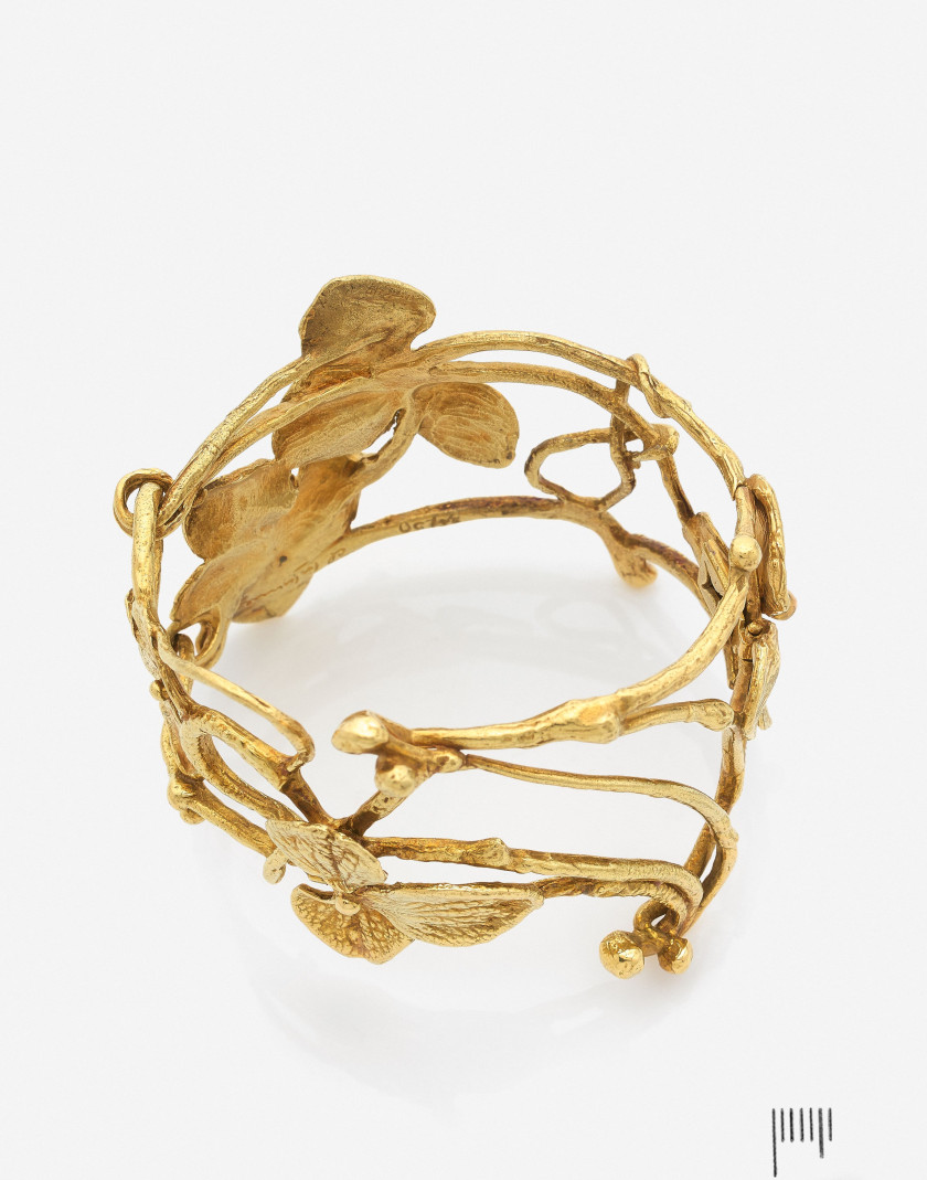 Claude LALANNE (1925-2019)  Bracelet "Entrelacs"