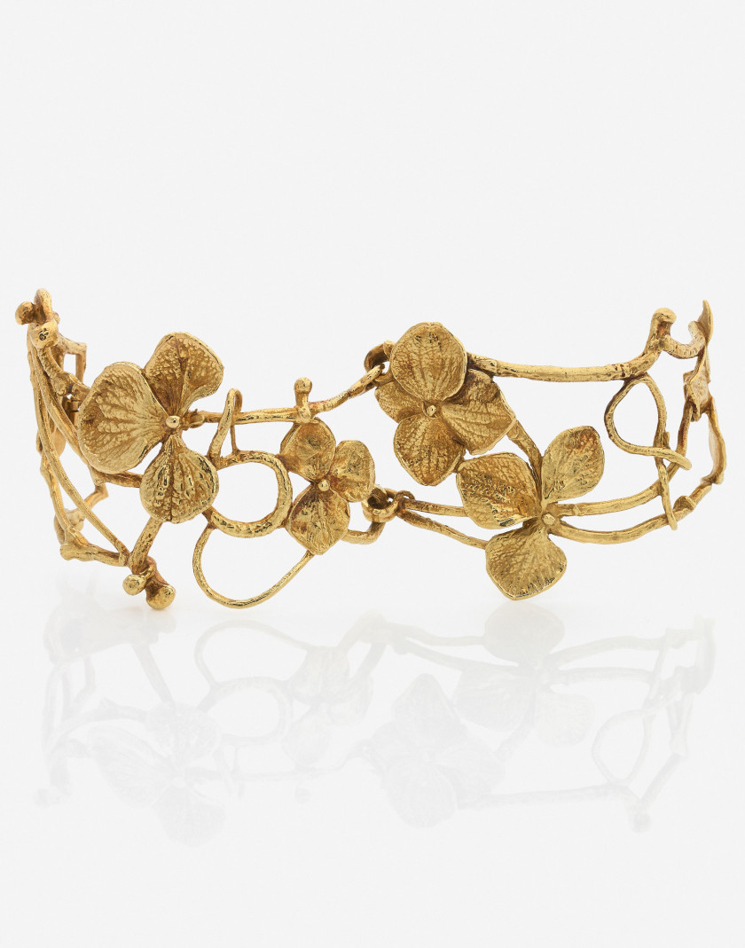 Claude LALANNE (1925-2019)  Bracelet "Entrelacs"