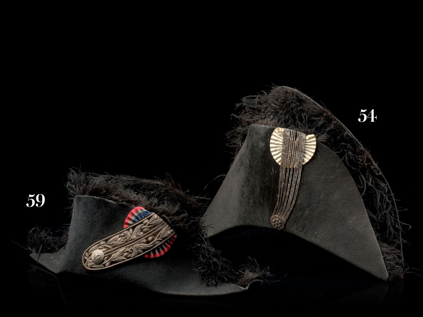 BICORNE D'ÉPOQUE RESTAURATION Ayant appartenu à Marie-Louis-Auguste de Martin du Tyrac, comte de Marcellus (1776-1841)