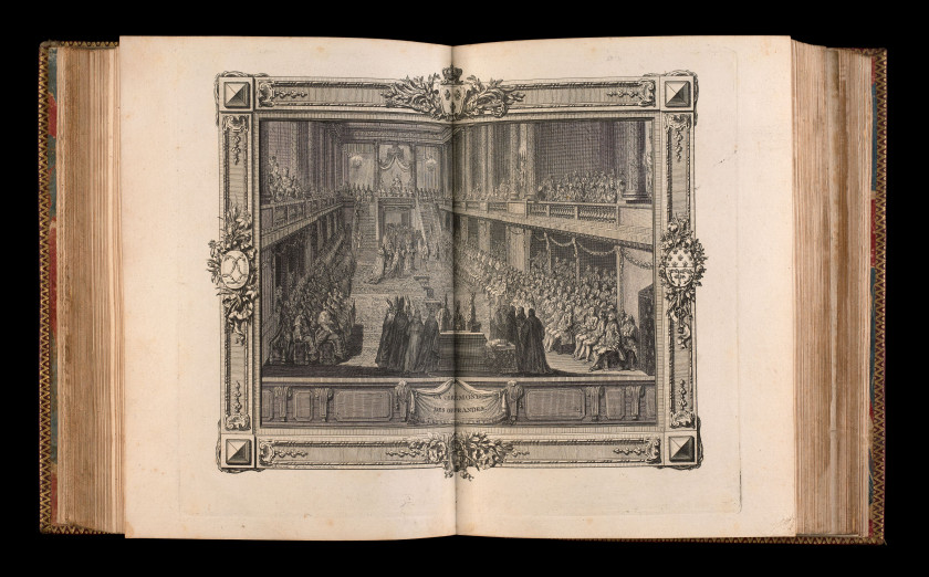 [SACRE]  Sacre et couronnement de Louis XVI […] à Reims, le 11 juin 1775.  Paris, Librairie des Menus-Plaisirs du Roi, Patas, 1775.