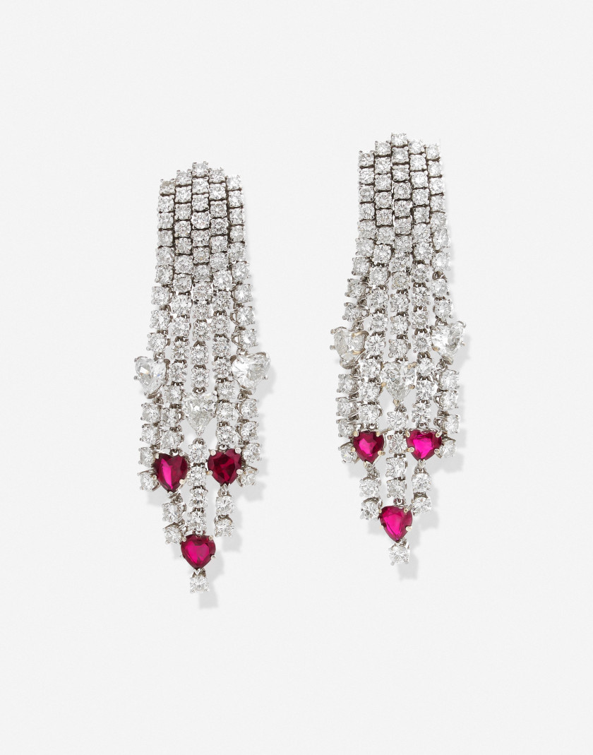 Paire de pendants d'oreilles