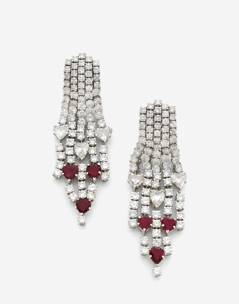 Paire de pendants d'oreilles