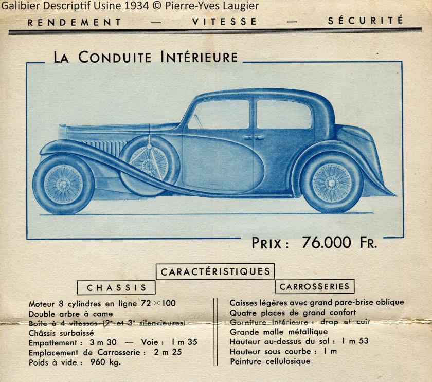 1934 Bugatti Type 57 Galibier  No reserve