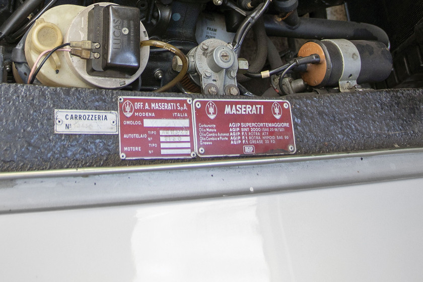1971 Maserati Ghibli 4,9L SS