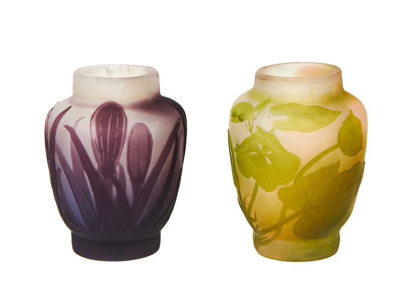 Établissements GALLÉ (1904-1936) Suite de deux vases